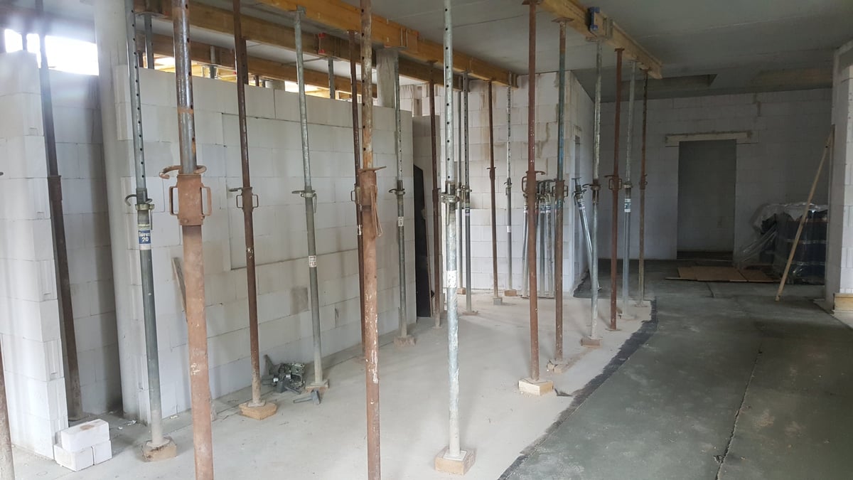 Foundation repair and structural framing with engineered shoring by Just Ask Home Improvement in Toledo, Ohio